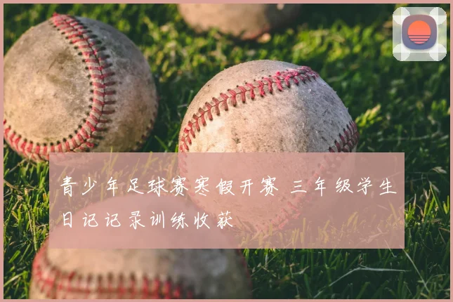 青少年足球赛寒假开赛 三年级学生日记记录训练收获